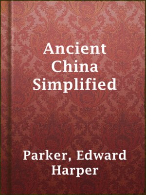 cover image of Ancient China Simplified